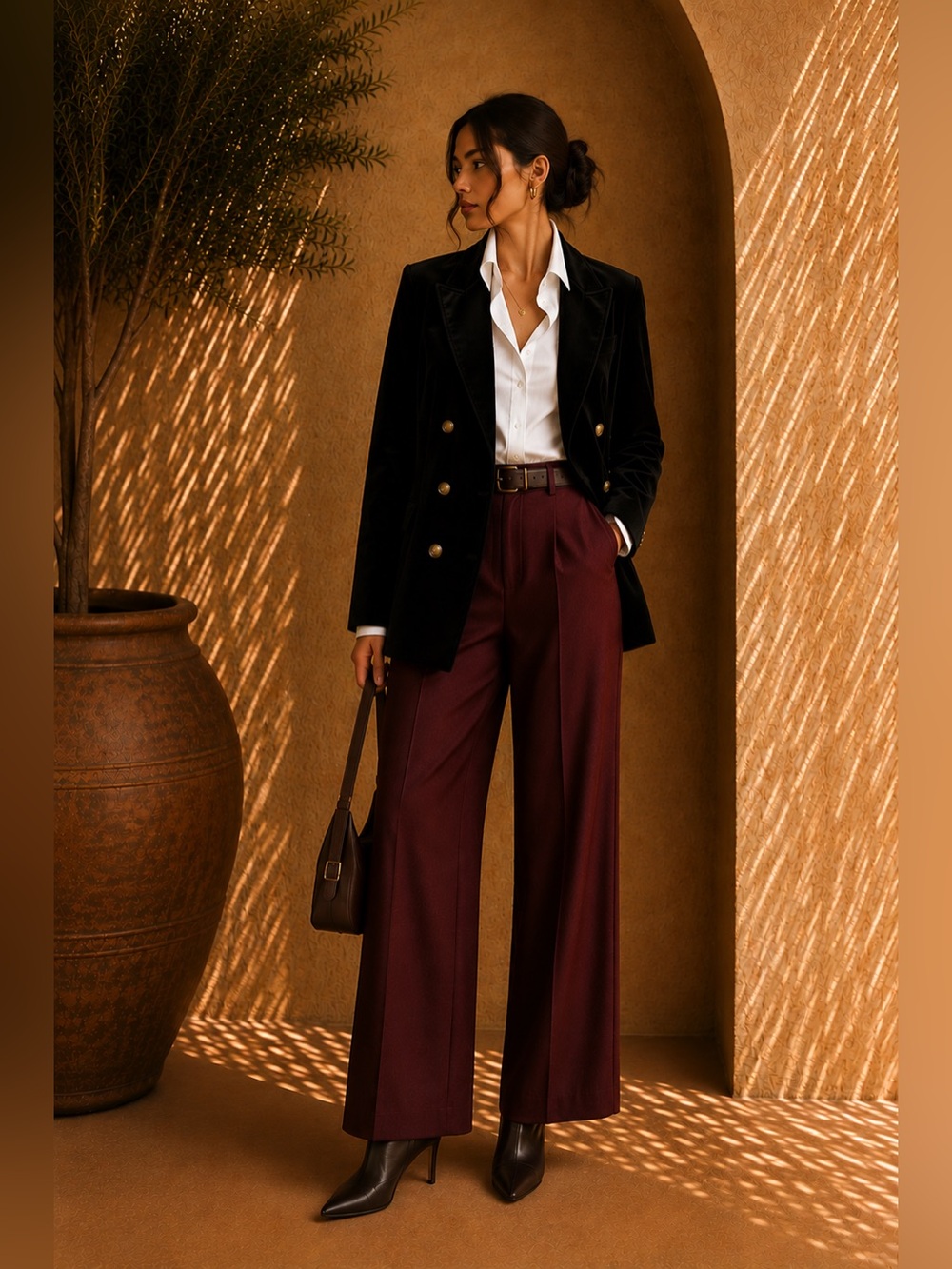 Commense Black Retro Velvet Blazer XS | Dark Feminine Fall Blazer